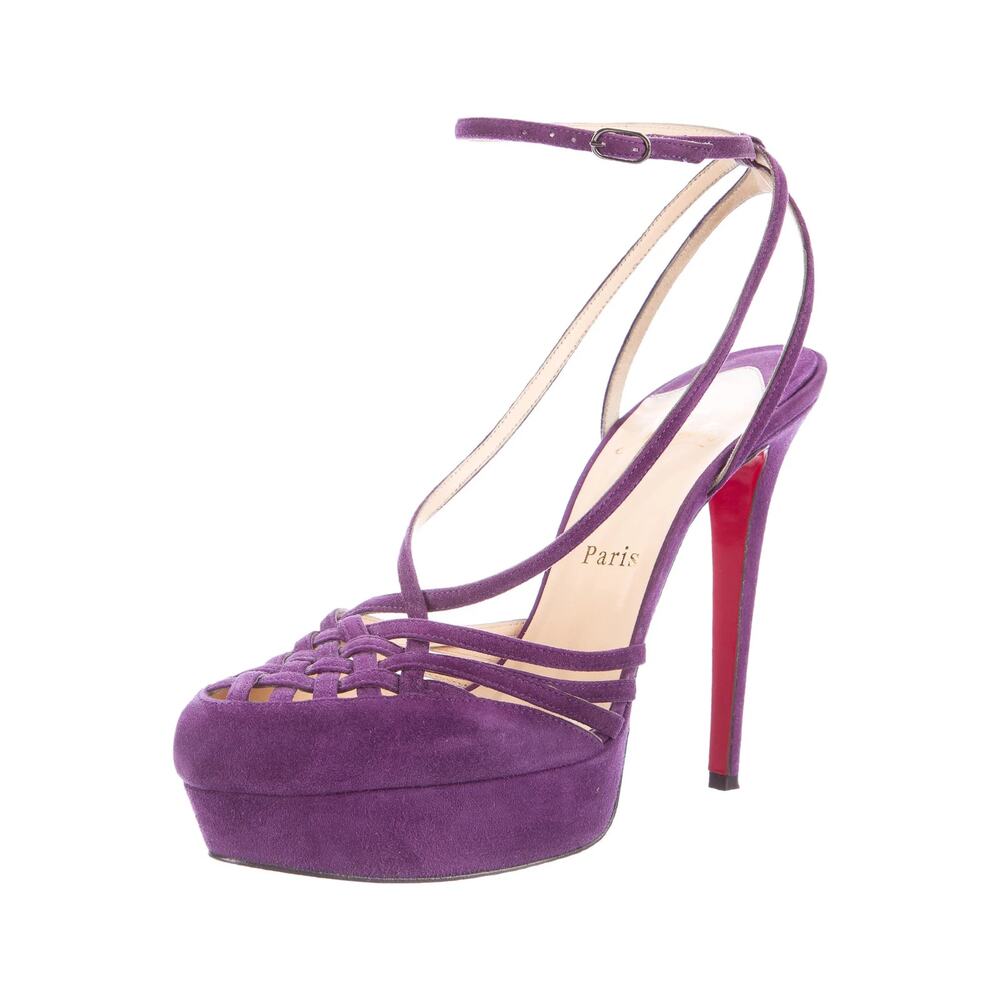 Christian Louboutin Purple Heels - Picture 2 of 16